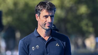 Tony Estanguet, président du comité d'organisation des JO Paris 2024, le 17 août 2023