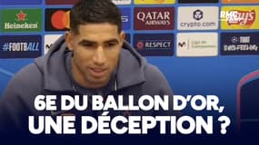 Ballon d'Or : "Ce n'est pas une déception" assure Hakimi, 6e