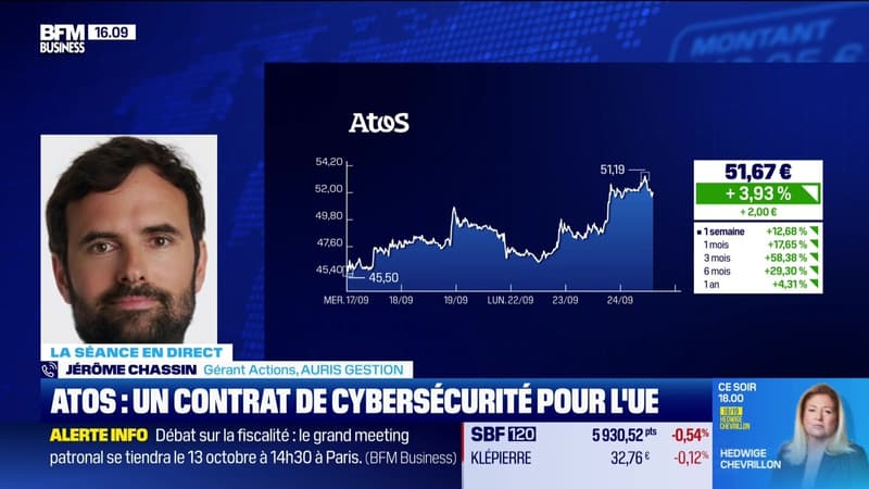 Atos porté par un contrat de cybersécurité avec l'UE - 24/09