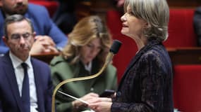 Anne Genetet, ministre de l'Education nationale, à l'Assemblée le 8 octobre 2024