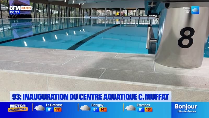 Aubervilliers: la piscine Camille Muffat inaugurée en présence des parents de la nageuse