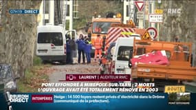 "On risque de tuer des gens pour pouvoir boire le café avec les copains, c'est du n'importe quoi !", le coup de gueule de Laurent, auditeur et chauffeur routier après l'effondrement du pont de Mirepoix-sur-Tarn