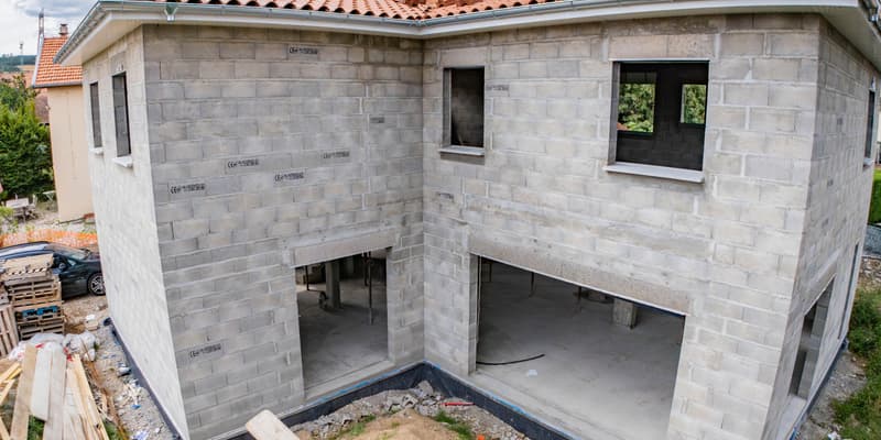 Une maison en construction