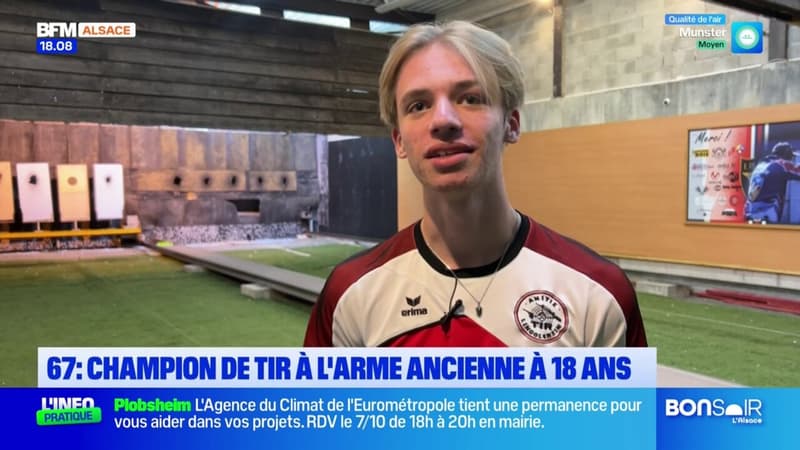 Lingolsheim: à la rencontre de Pascal Louis, champion de tir à l'arme ancienne à 18 ans