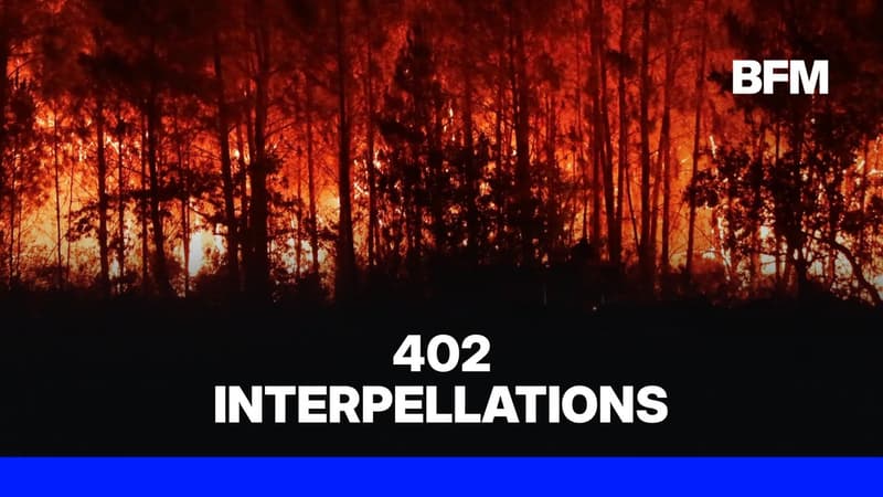 Que risquent les personnes interpellées en lien avec les incendies?