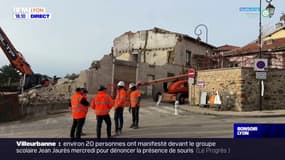 Effondrement à Chaponost : l'immeuble démoli