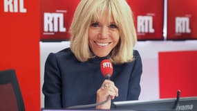 Brigitte Macron lors de son interview à RTL