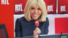 Brigitte Macron lors de son interview à RTL