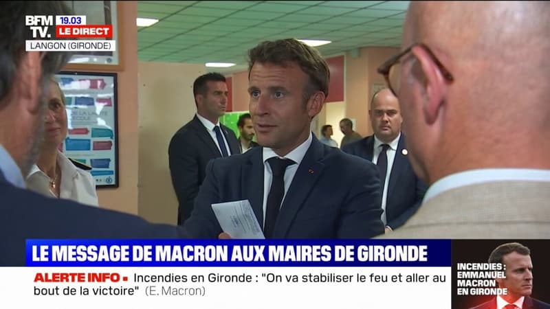 EN DIRECT - Emmanuel Macron à la rencontre des maires de Gironde: 