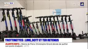 Trottinettes en libre-service à Paris: Lime, Dott et Tier retenus