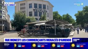 Rue Moncey : les commerçants menacés d'amende