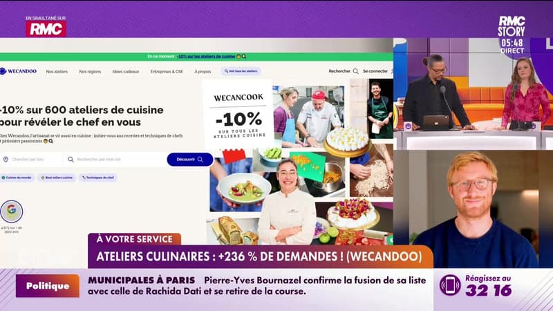 Édouard Eyglunent à votre service : Ateliers culinaires, +236% de demandes ! (Wecandoo) - 17/03