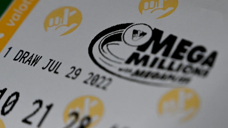 Un ticket de loterie Mega Millions (photo d'illustration). 