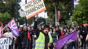 Manifestations contre "le coup de force" de Macron, le 7 septembre 2024 à Paris