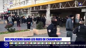 Champigny: des policiers déambulent dans les rues après les propos de Macron sur les contrôles au faciès