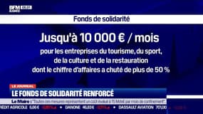 Le fonds de solidarité élargi dès le 1er novembre