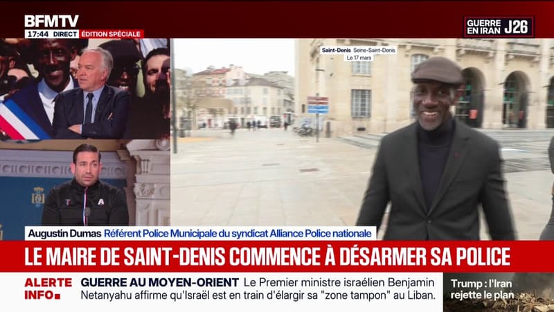 Désarmer la police municipale: "C'est les empêcher de mener à bien leurs missions", affirme Augustin Dumas (syndicat Alliance Police nationale)