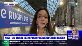 Nice: un train-exposition pour promouvoir le rugby