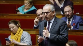 Jean-René Cazeneuve, député Renaissance, le 17 février 2023 à l'Assemblée nationale