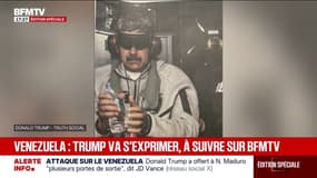 Donald Trump a publié sur Truth Social une photo de Nicolas Maduro menotté, avec un masque sur les yeux après sa capture