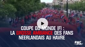 Coupe du monde (F) : La grosse ambiance des fans   néerlandais au Havre