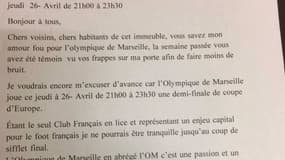 La lettre d'un supporter de l'OM à ses voisins