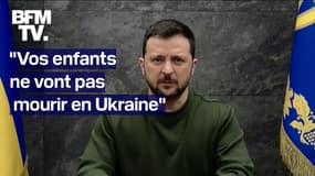 "Vos enfants ne vont pas mourir en Ukraine": l'interview de Volodymyr Zelensky à BFMTV en intégralité
