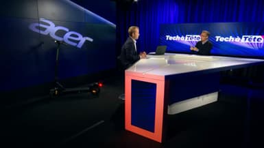 Nicolas Saint-Aubin, Directeur de la division produits grand-public Acer France, présente le Acer Swift Edge, le PC le plus léger du monde 