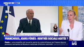 Suppression de deux jours fériés: "Monsieur Bayrou est très isolé", estime Edwige Diaz (RN)