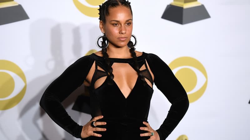 Alicia Keys lors des Grammy Awards 2018