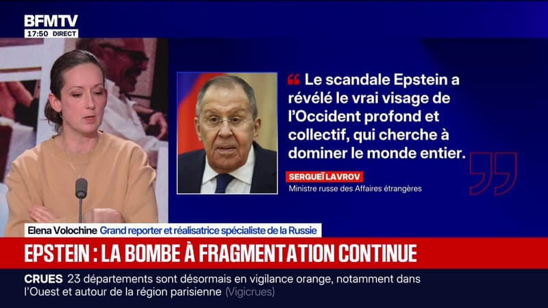 "Le scandale Epstein a révélé le vrai visage de l'Occident', estime Sergueï Lavrov, ministre des Affaires étrangères russe