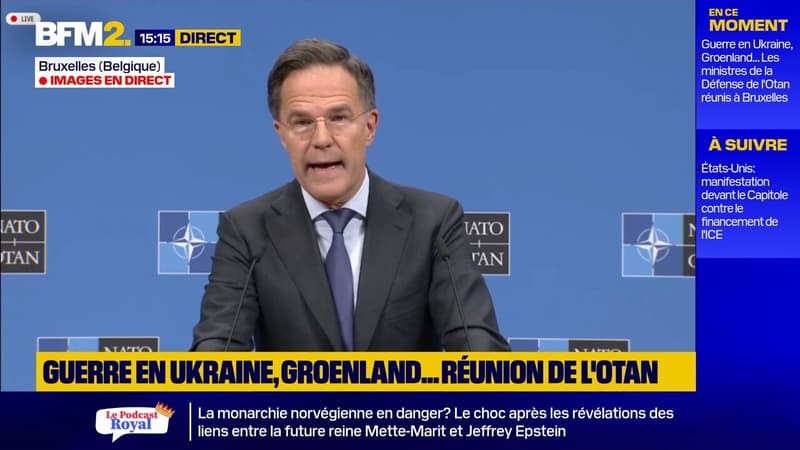 "J'ai arrêté d'écouter tout ce qui se dit du côté russe", martèle le secrétaire général de l'Otan