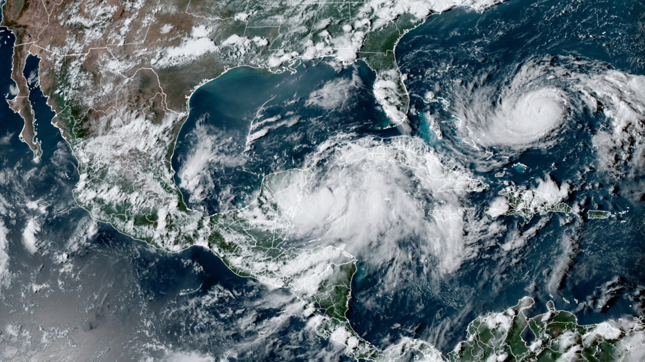 Se formó la tormenta tropical Idalia en el Caribe cerca de México
