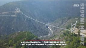 Le plus long pont piétonnier suspendu du monde vient d'ouvrir au Portugal...et c'est impressionnant ! 