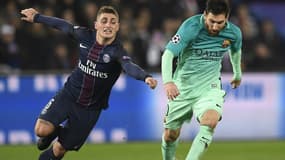 Marco Verratti et Lionel Messi