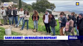 Saint-Jeannet: un maraîcher inspire des jeunes en formation