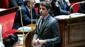 Le Premier ministre Gabriel Attal le 28 mai 2024 à l'Assemblée nationale à Paris.