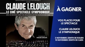A gagner : vos places VIP pour le spectacle « Claude Lelouch - Le Symphonique »