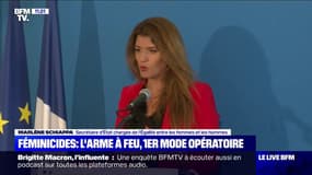 Féminicides: "le premier mode opératoire en quantité, c'est l'arme à feu", précise Marlène Schiappa