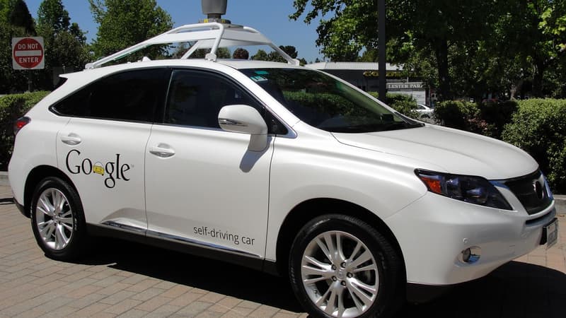 Une Google Car sur les routes de Californie au mois de mai 2014.