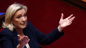 Marine Le Pen à l'Assemblée nationale le 30 janvier 2024