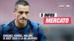 Sanchez, Gabriel, Willian... Les 5 infos mercato du 6 août 2020 à la mi-journée
