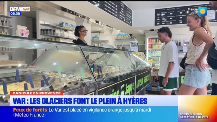 Avec la canicule, les glaciers font le plein à Hyères