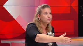 Mathilde Panot, cheffe de file sortante des députés insoumis, le 21 juin sur BFMTV-RMC 