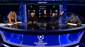 Jamie Carragher et Micah Richards exultent sur le but de Raphinha, Thierry Henry reste stoïque lors de la victoire du Barça sur le terrain de Benfica (4-5), le 21 janvier 2025