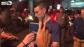 Football / Les Bleus quittent l'entraînement - 23/06