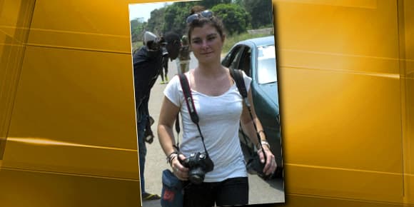 Camille Lepage le 21 février dernier à Damara, en Centrafrique, à 70 km au nord de Bangui. Camille Lepage le 21 février dernier à Damara, en Centrafrique, à 70 km au nord de Bangui.