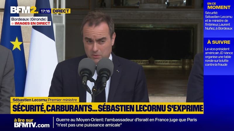 Le conflit au Moyen-Orient "peut avoir un effet direct en matière de terrorisme" en France, prévient Sébastien Lecornu