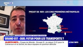 RER en région: "Cette annonce est plutôt bienvenue" pour Jean Rottner, président de la région Grand Est 