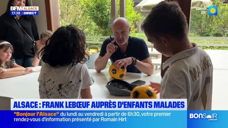 Bas-Rhin: Frank Lebœuf se rend auprès d'enfants malades